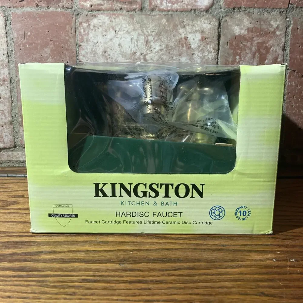 Kingston Brass KS360.AX Restoration 1.2 GPM Centerset Bathroom - Brass